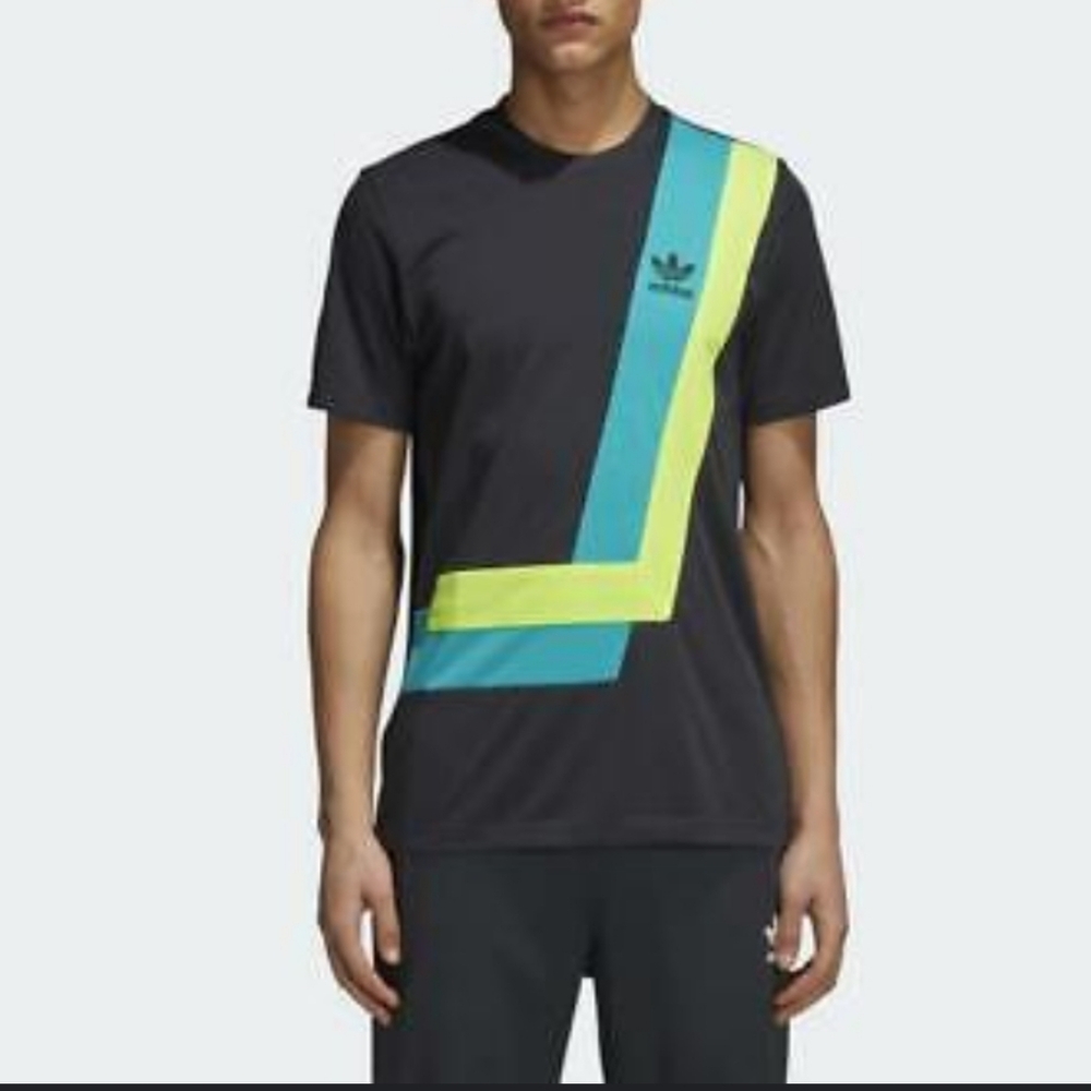 Adidas Originals BR8 Short Sleeve T-Shirt Carbon Shock Green Mens